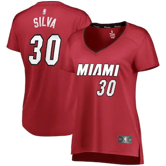 womens fanatics branded chris silva red miami heat fast bre-213